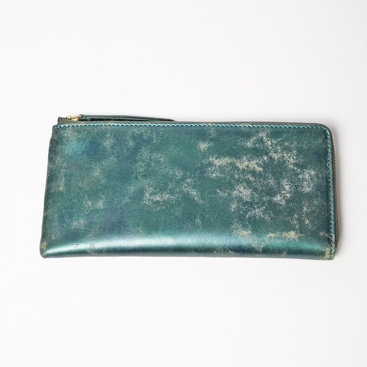 Art.BISANZIO Puttini Attillio Italy -Bizanzio- L-shaped zipper long wallet SZKM62