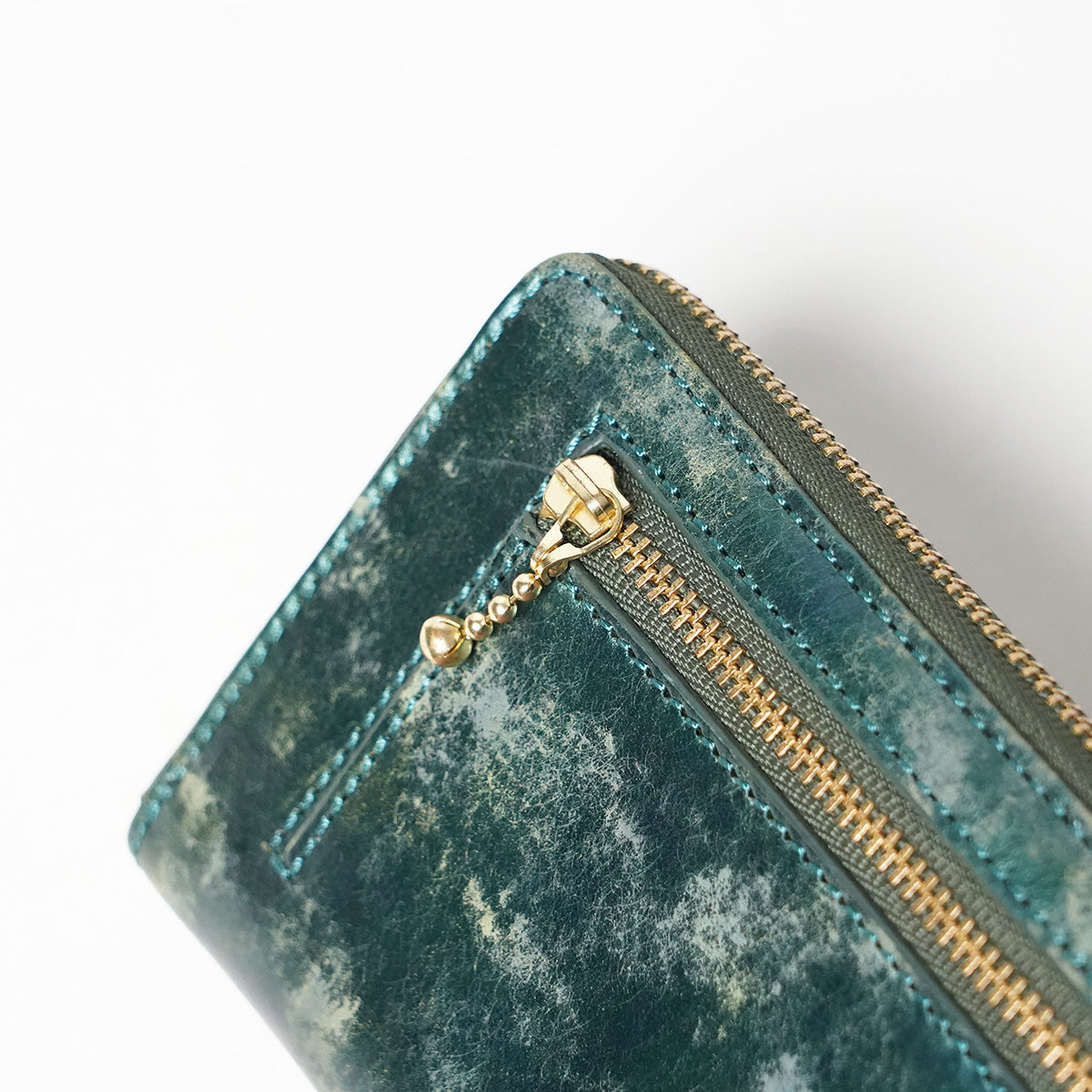 Art.BISANZIO Puttini Attillio Italy -Bizanzio- L-shaped zipper long wallet SZKM62
