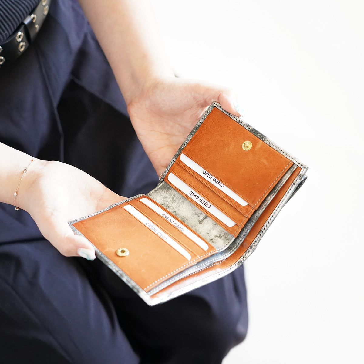 Art.BISANZIO Puttini Attillio Italy -Bizanzio- Bifold Wallet SZKM64