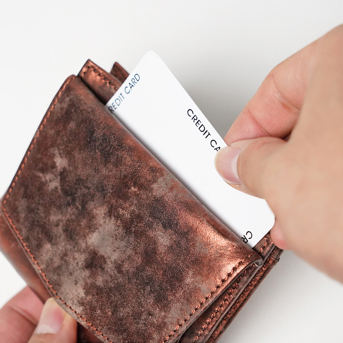 Art.BISANZIO Puttini Attillio Italy -Bizanzio- Bifold Wallet SZKM64