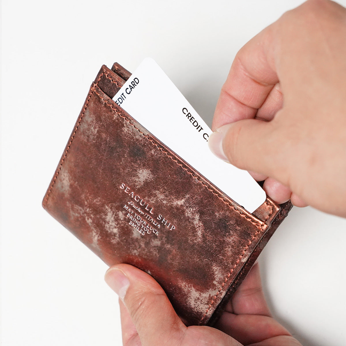 Art.BISANZIO Puttini Attillio Italy -Bizanzio- Bifold Wallet SZKM64