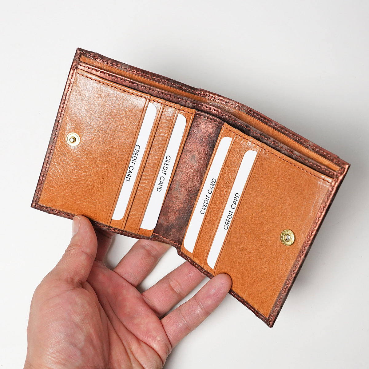 Art.BISANZIO Puttini Attillio Italy -Bizanzio- Bifold Wallet SZKM64