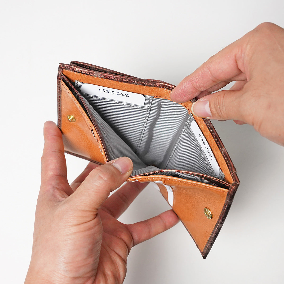 Art.BISANZIO Puttini Attillio Italy -Bizanzio- Bifold Wallet SZKM64