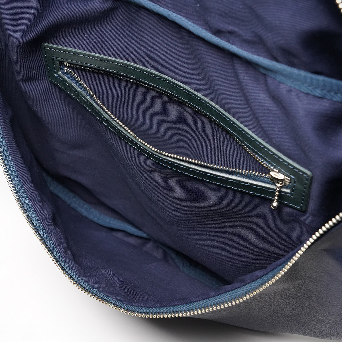 INDIGO -藍染めレザー- MOON SHOULDER BAG YNM1500