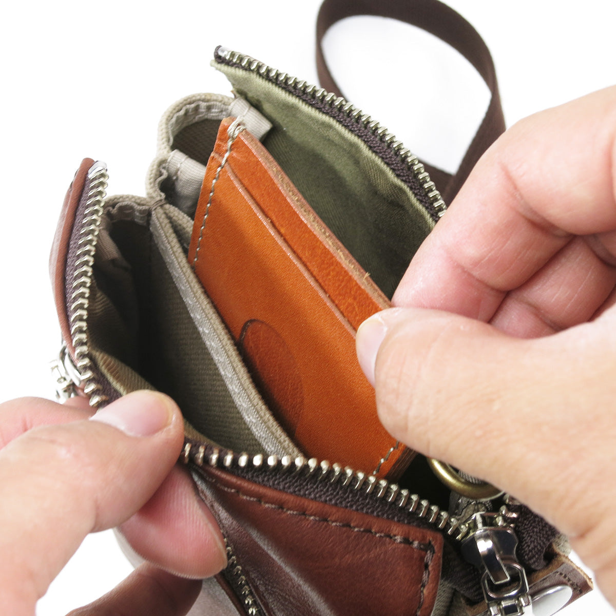 グローブレザー ミニショルダーバッグ YNM224