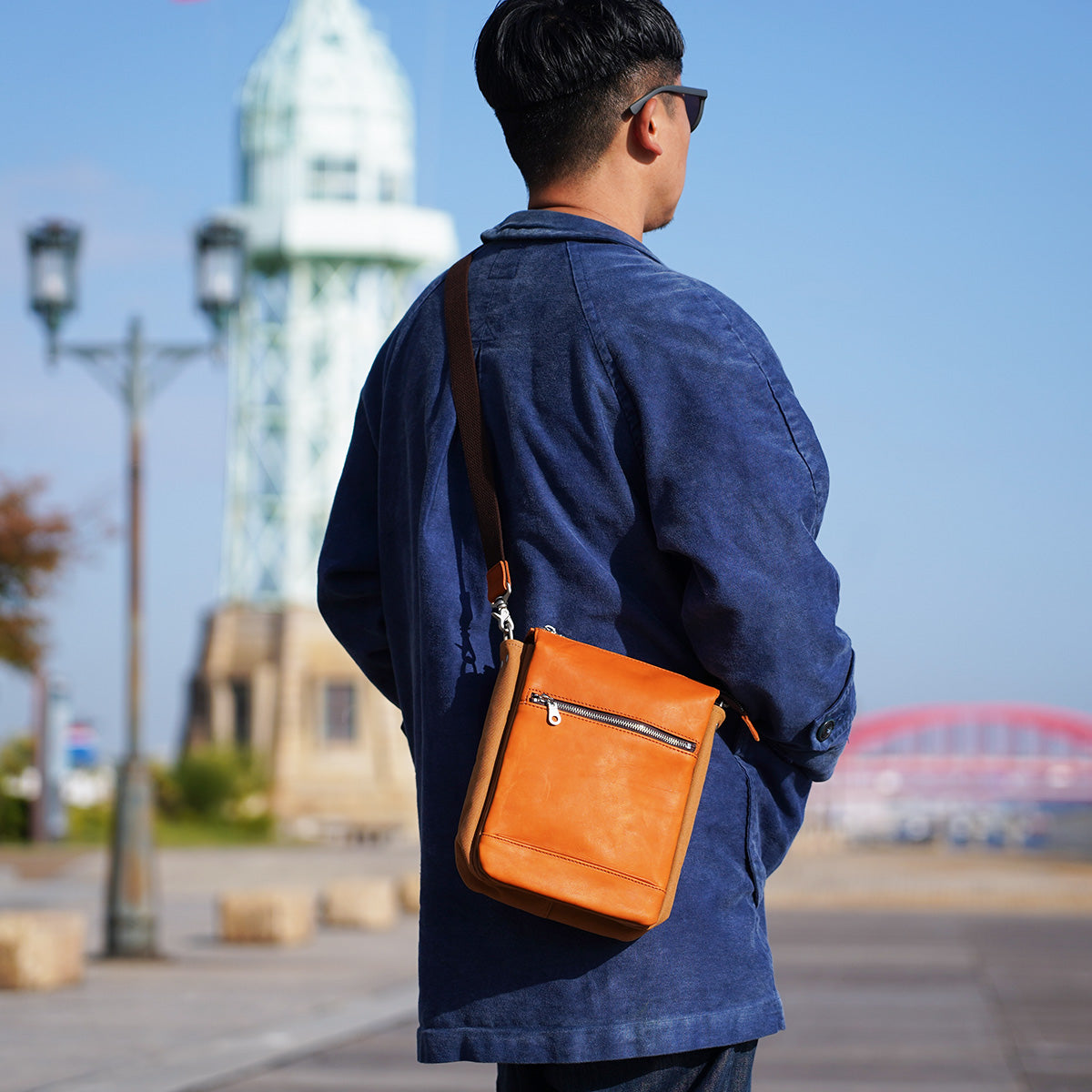 グローブレザー タテ型ショルダーバッグ YNM232