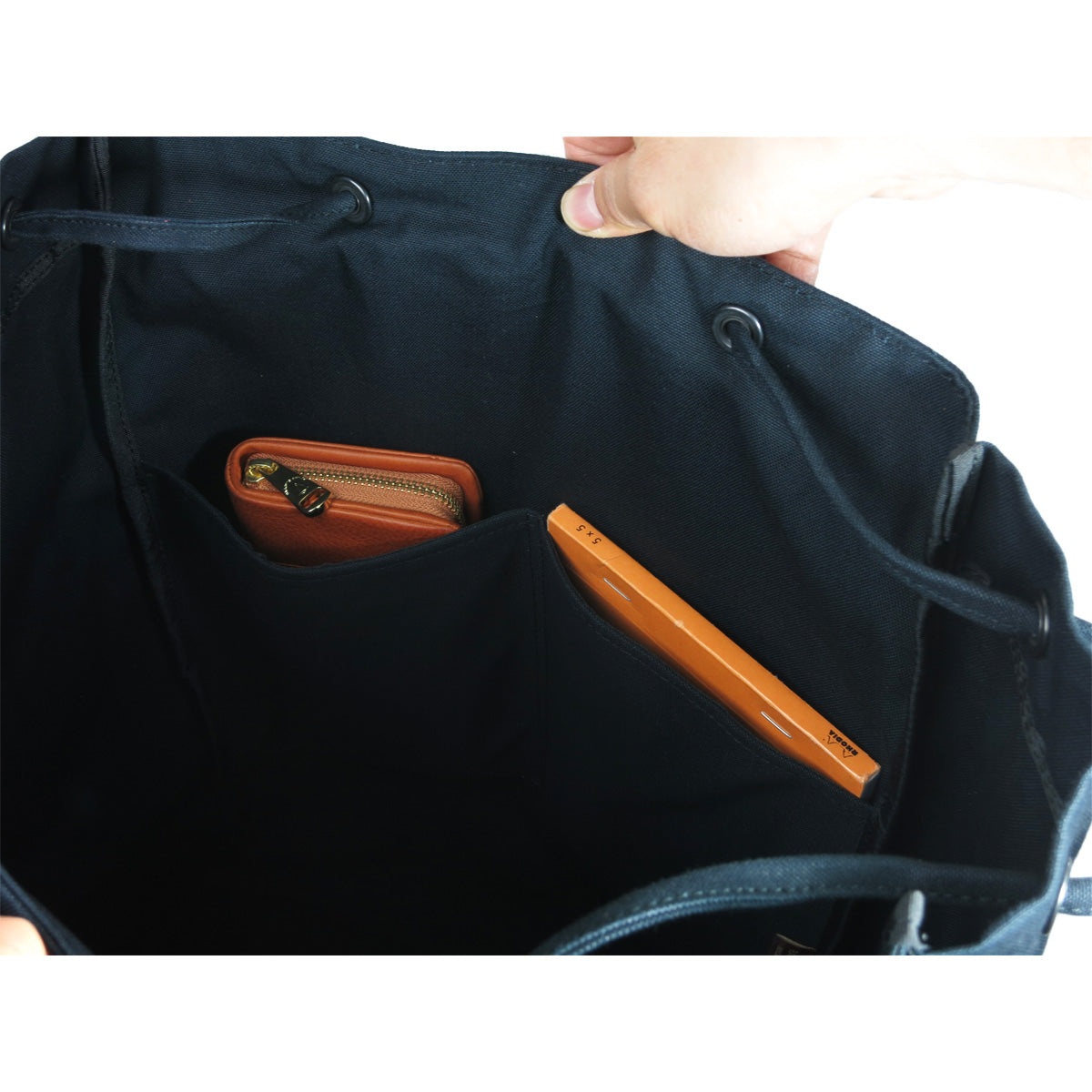 BLACK - Black - Big Size Backpack YNM411