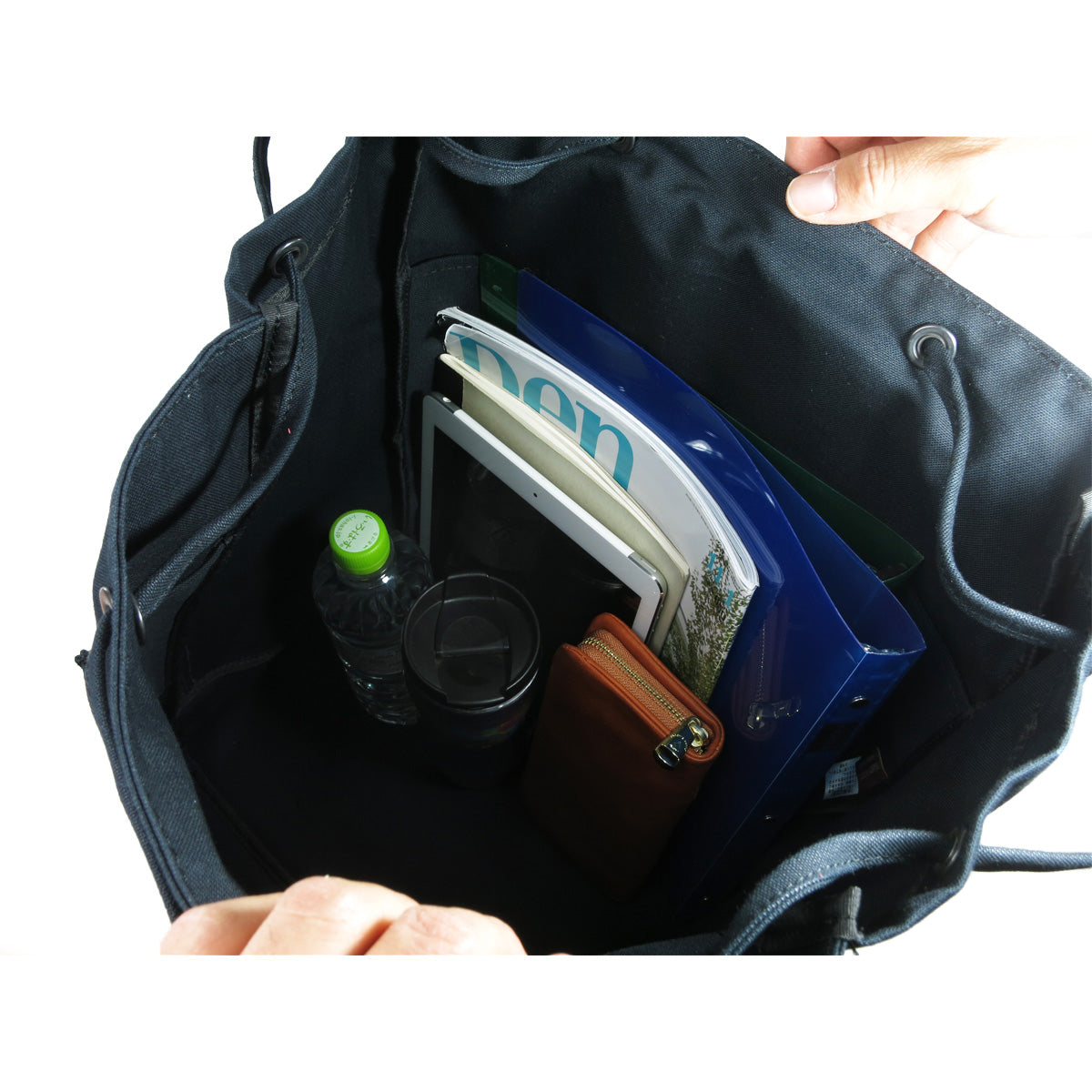 BLACK - Black - Big Size Backpack YNM411