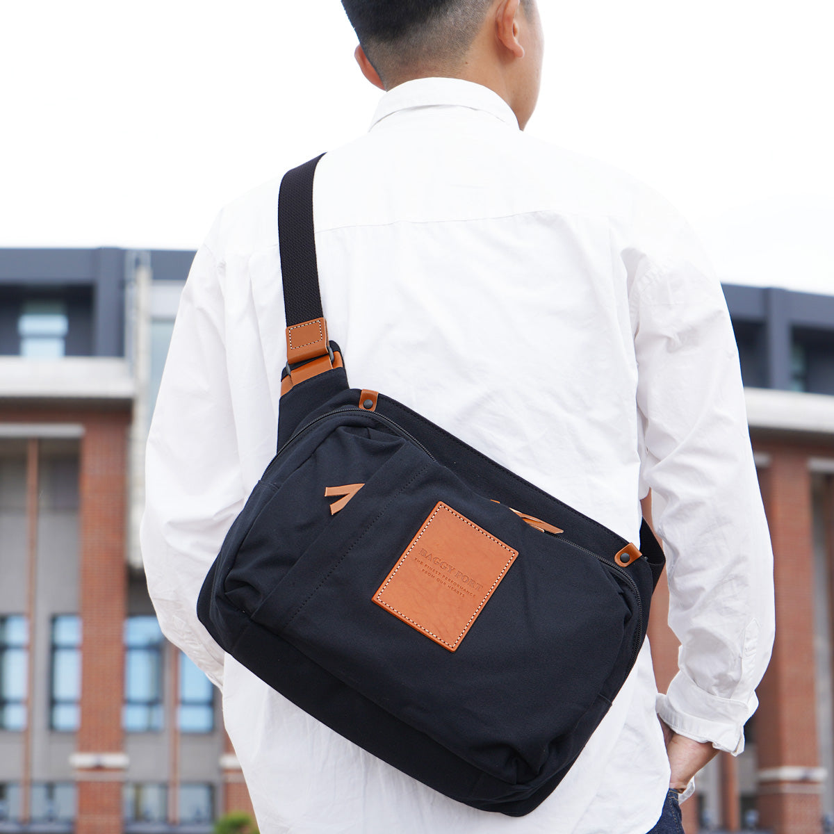 BLACK - Black - Big Size Body Bag YNM416
