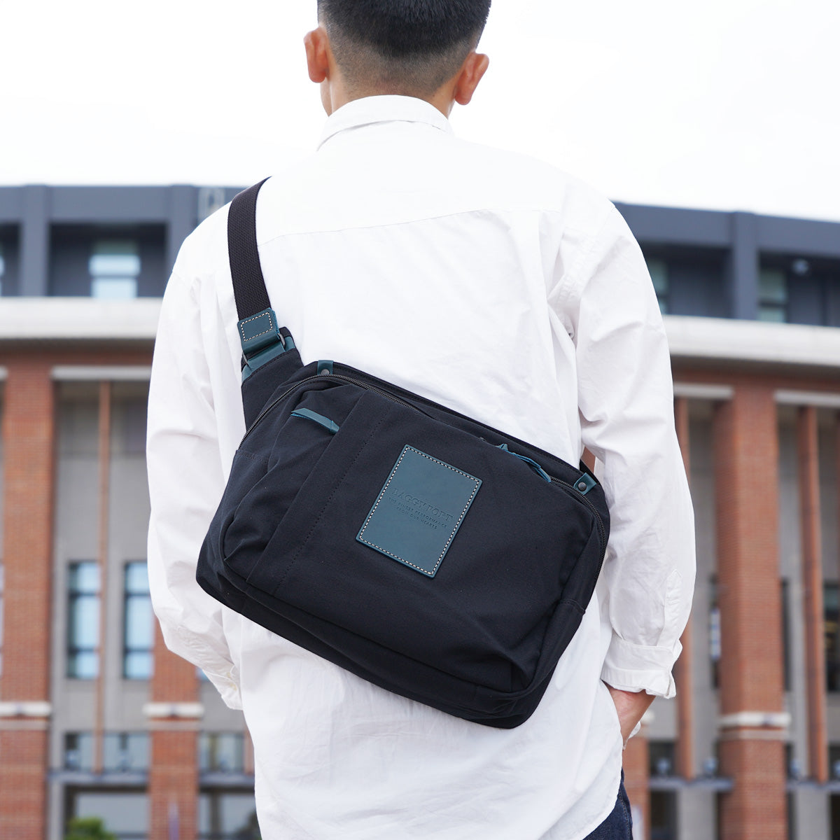 BLACK - Black - Big Size Body Bag YNM416