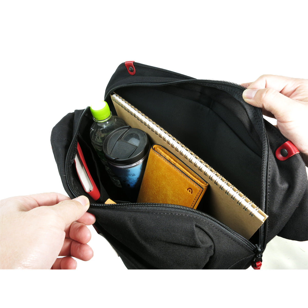 BLACK - Black - Big Size Body Bag YNM416