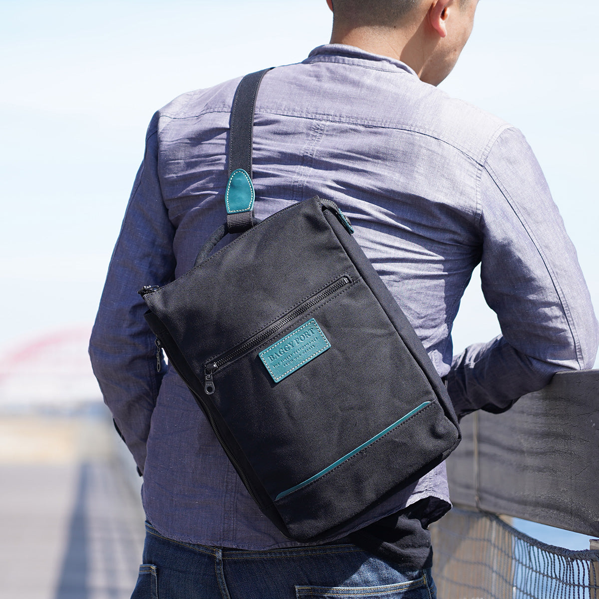 BLACK -Black- 2WAY Backpack & Body Bag YNM426