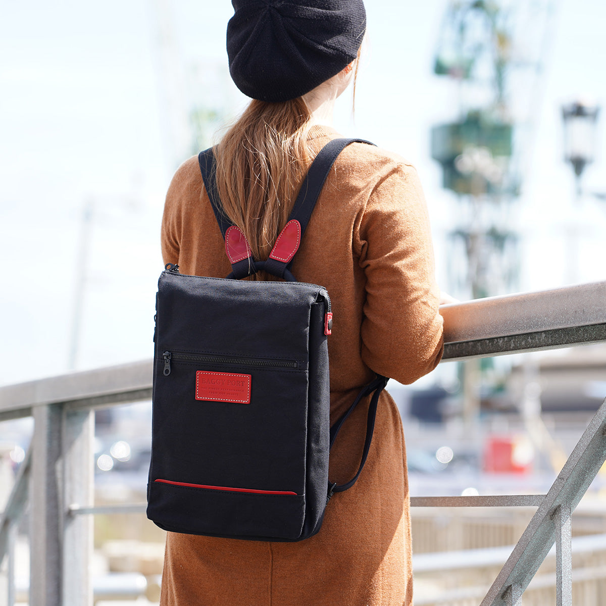 BLACK -Black- 2WAY Backpack & Body Bag YNM426