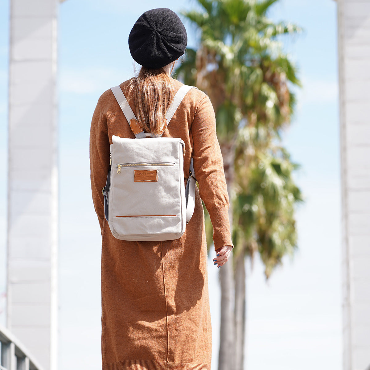BLACK -Black- 2WAY Backpack & Body Bag YNM426