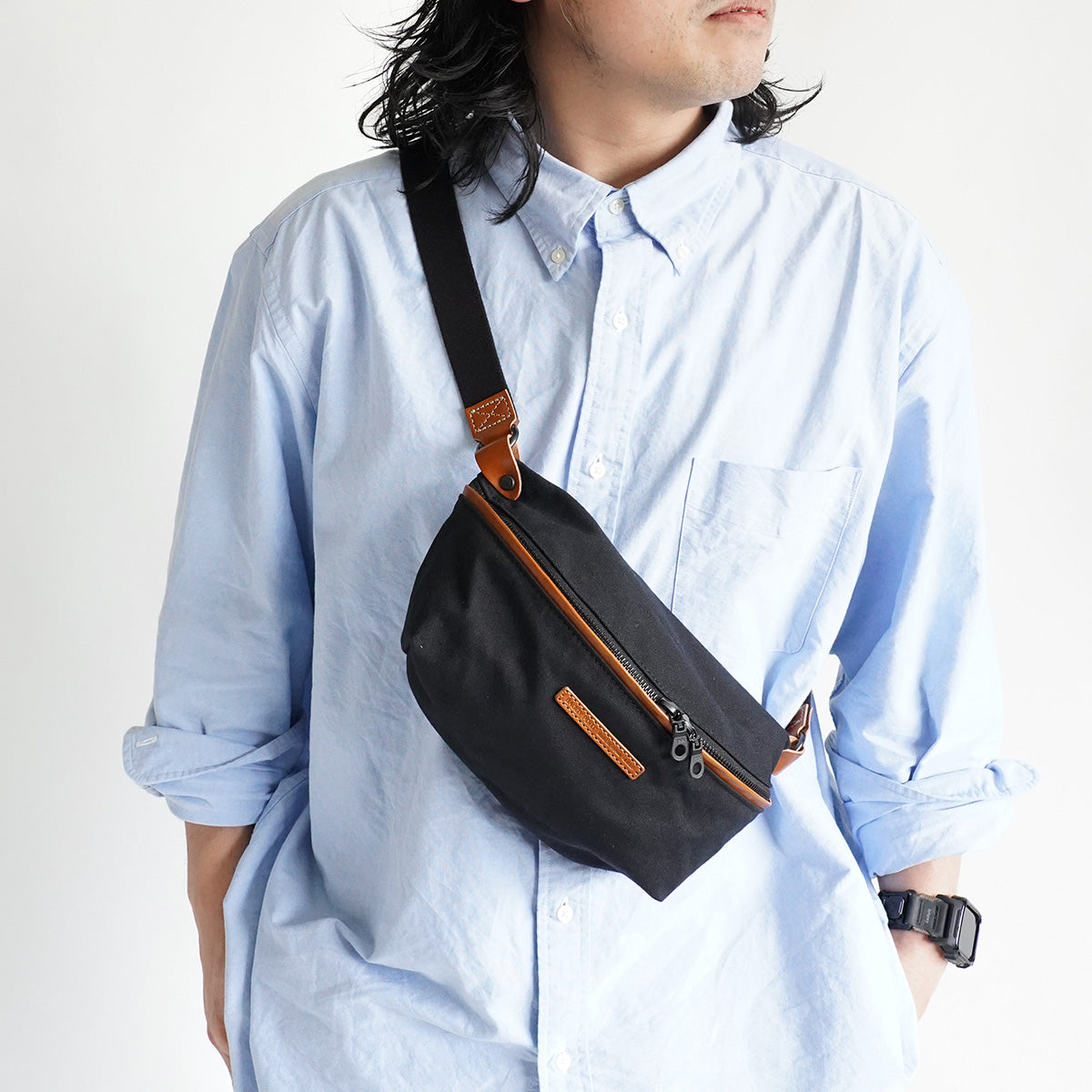 BLACK - Black - Mini Body Bag YNM428