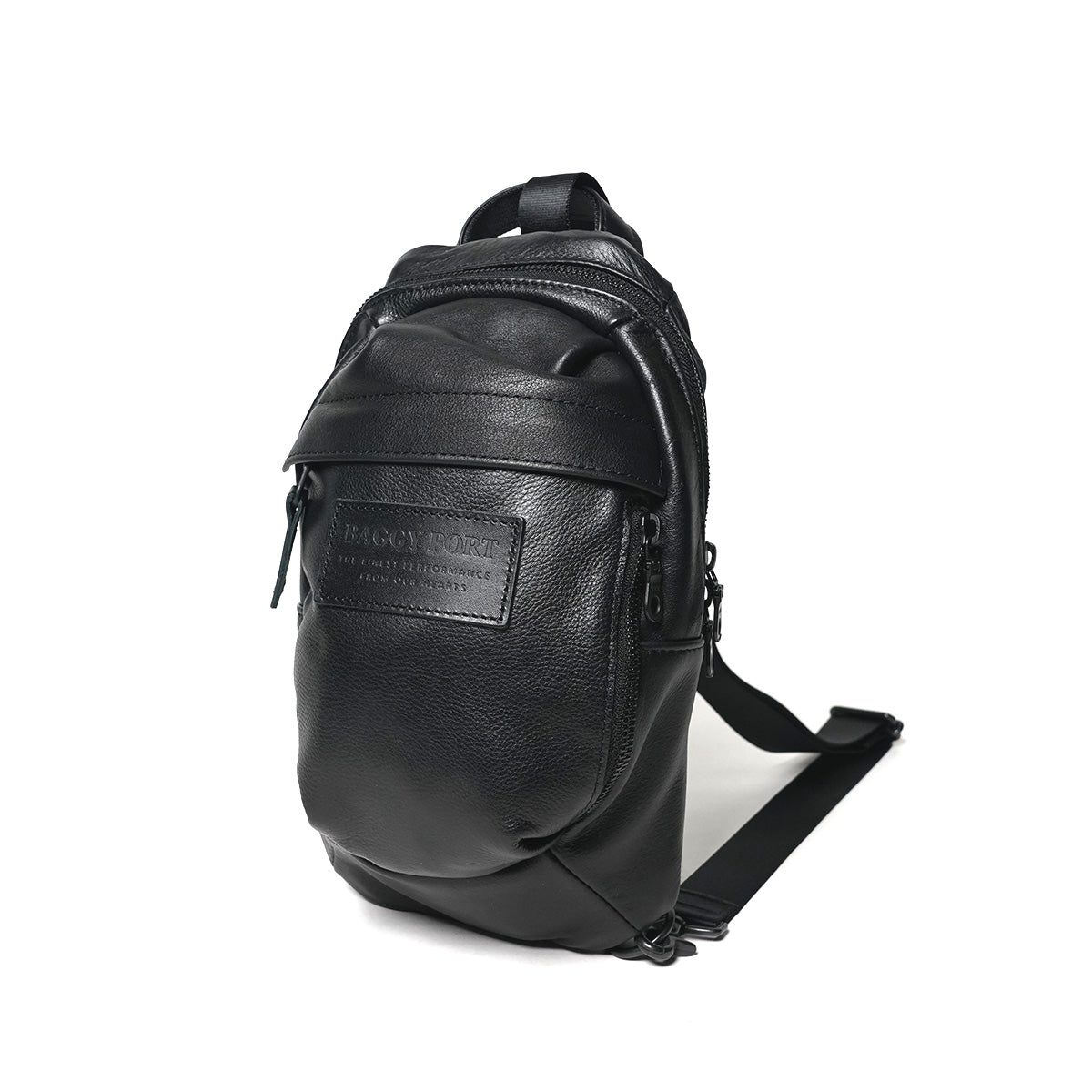 オイルソフトレザー タテ型 ボディバッグ YNM991