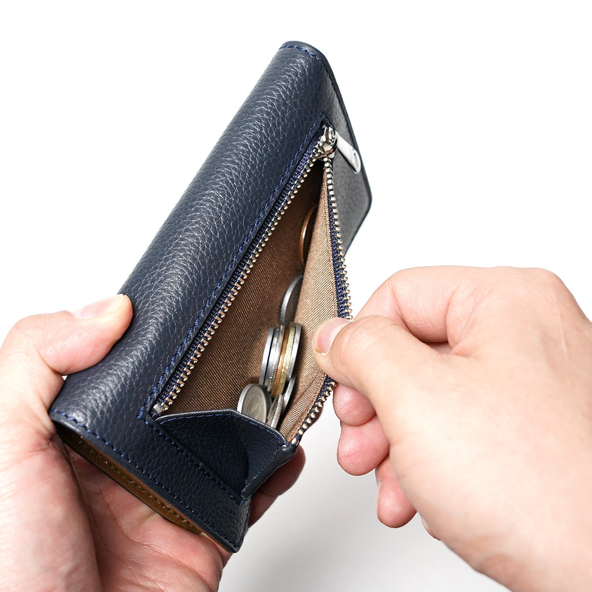 エンボスシュリンク コンパクトハーフ財布 ZKM104