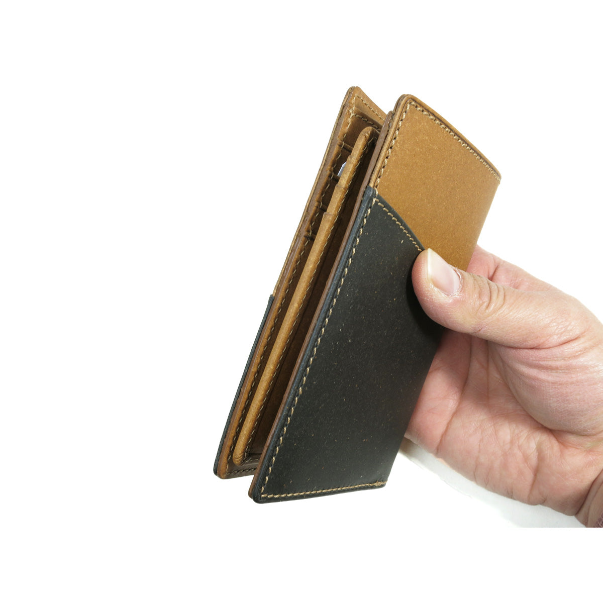 Recycled Leather Half Wallet ZKM602