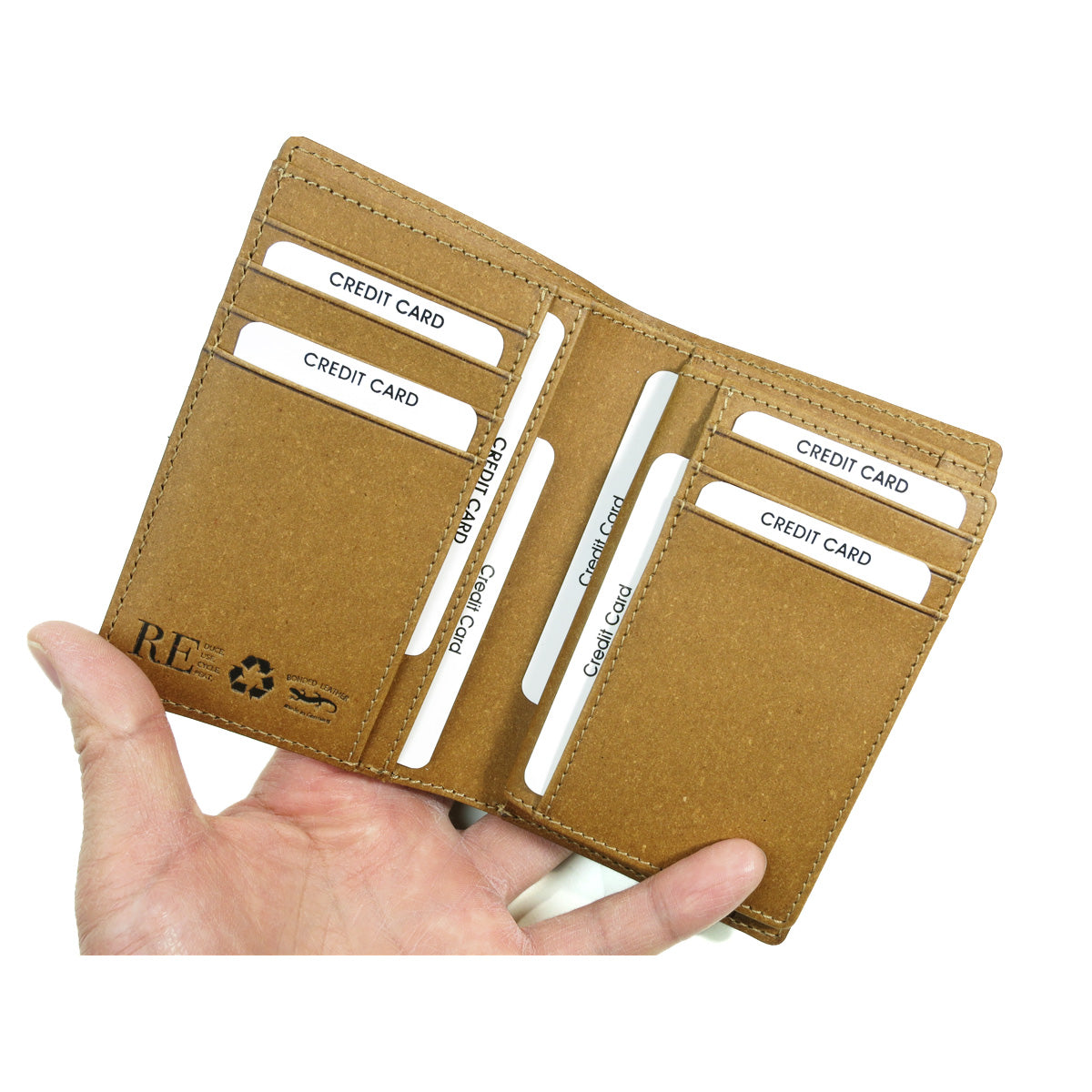 Recycled Leather Half Wallet ZKM602