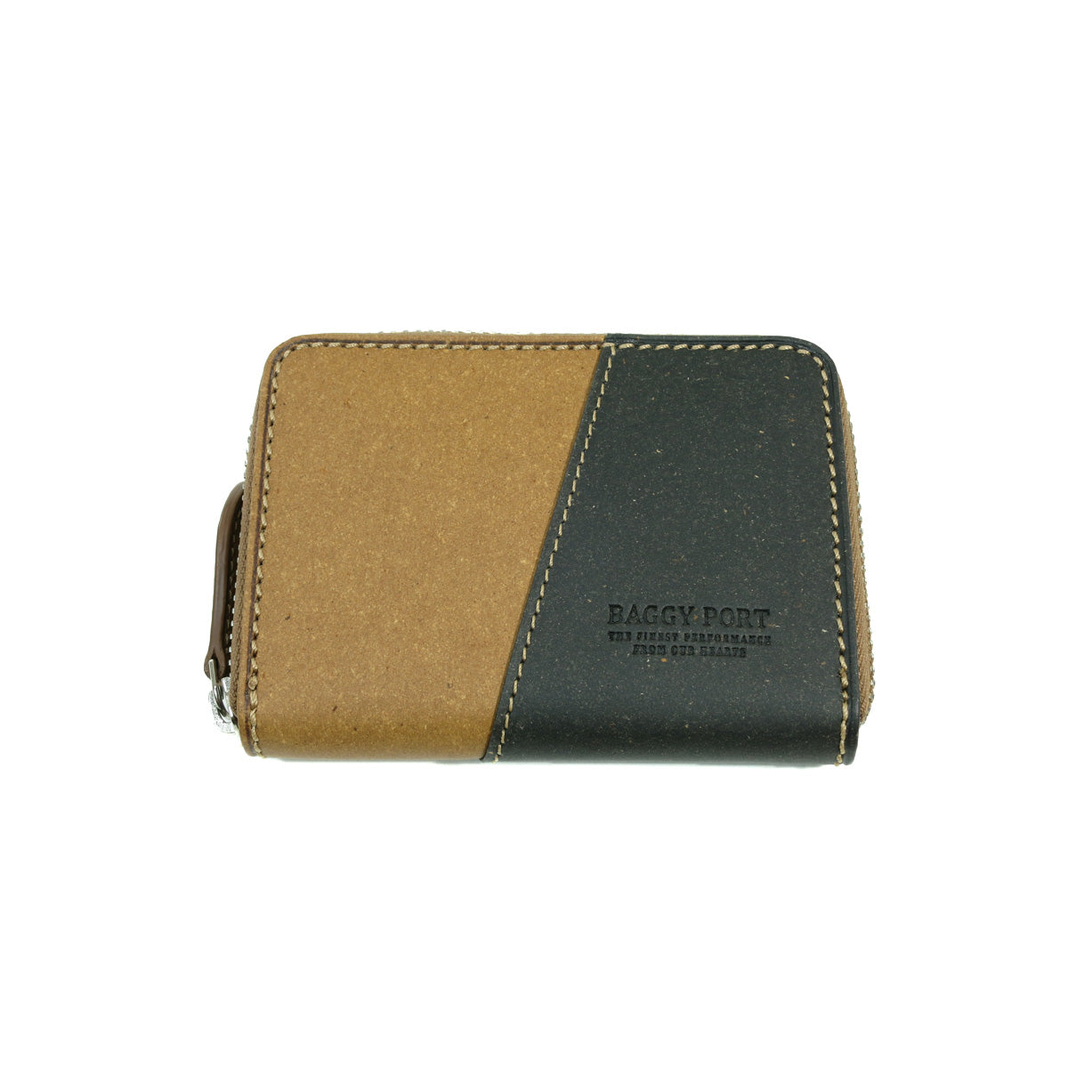 Recycled Leather Round Zipper Coin Purse ZKM604