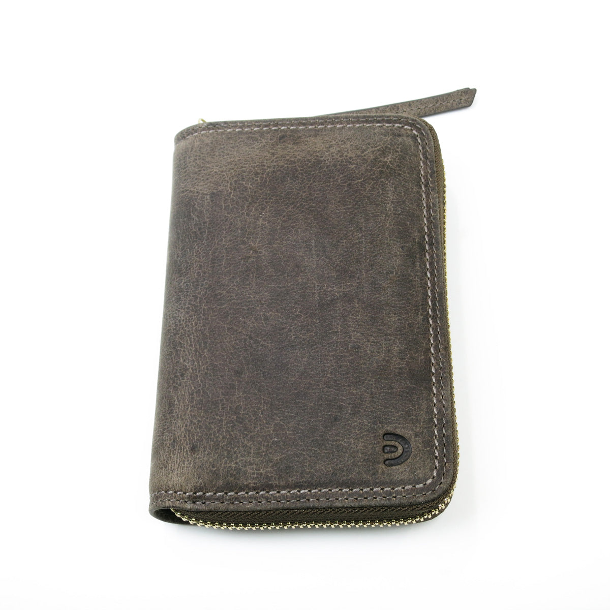 KUDU -Kudoo 皮革-圓形拉鍊半皮夾 ZKM901