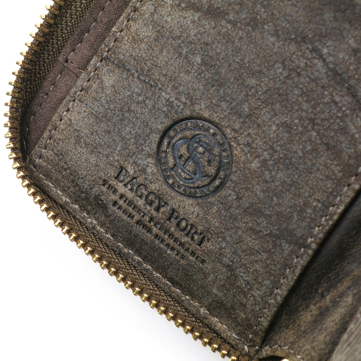 KUDU -Kudoo 皮革-圓形拉鍊半皮夾 ZKM901