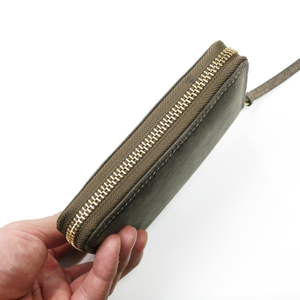 KUDU -Kudoo 皮革-圓形拉鍊半皮夾 ZKM901