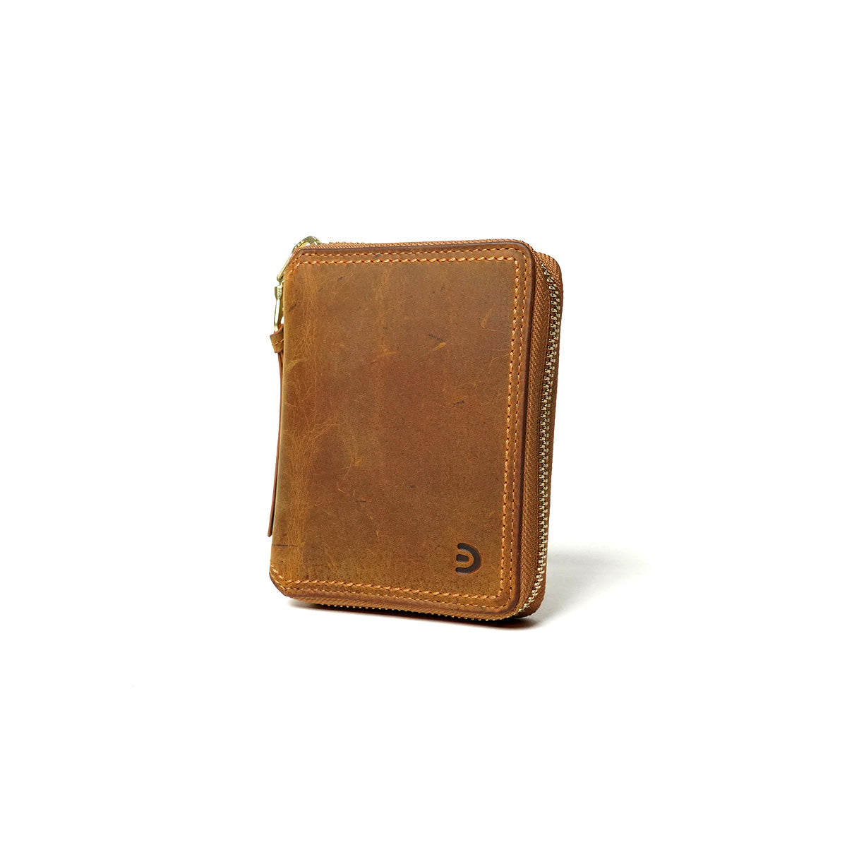 KUDU -Kudoo Leather- Round Zip Compact Wallet ZKM904