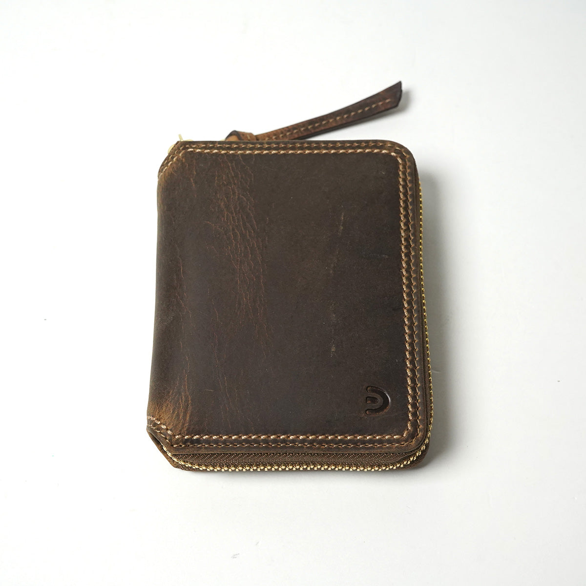 KUDU -Kudoo Leather- Round Zip Compact Wallet ZKM904
