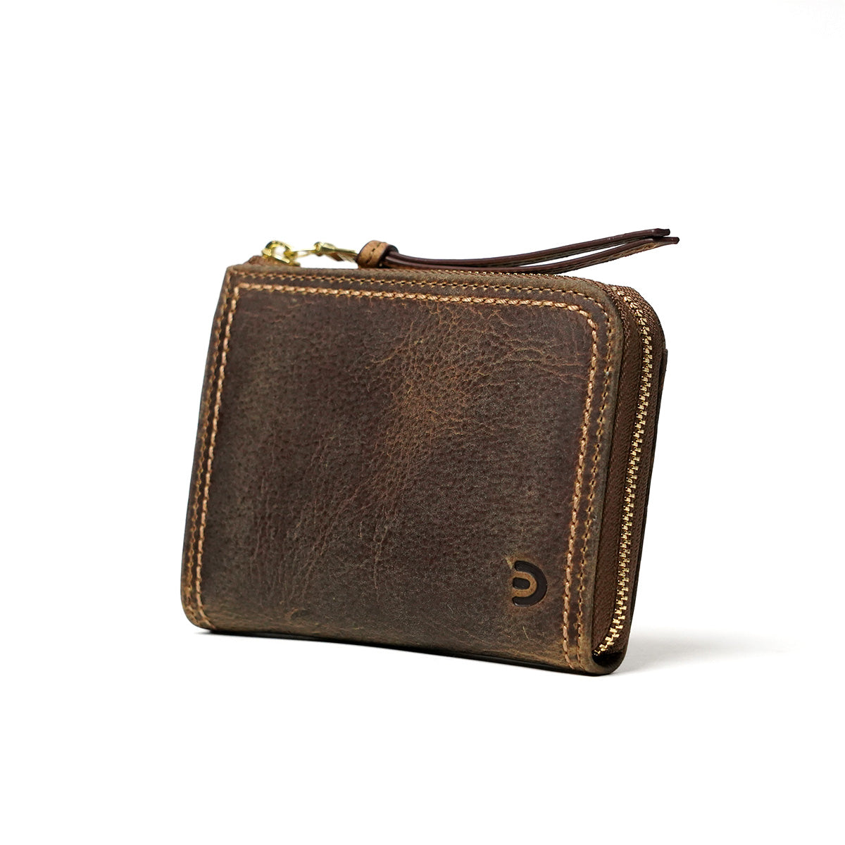KUDU - Kudu Leather - L-shaped zipper compact wallet ZKM905