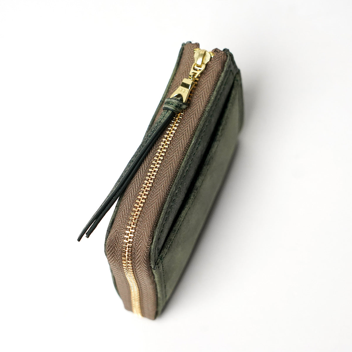 KUDU - Kudu Leather - L-shaped zipper compact wallet ZKM905