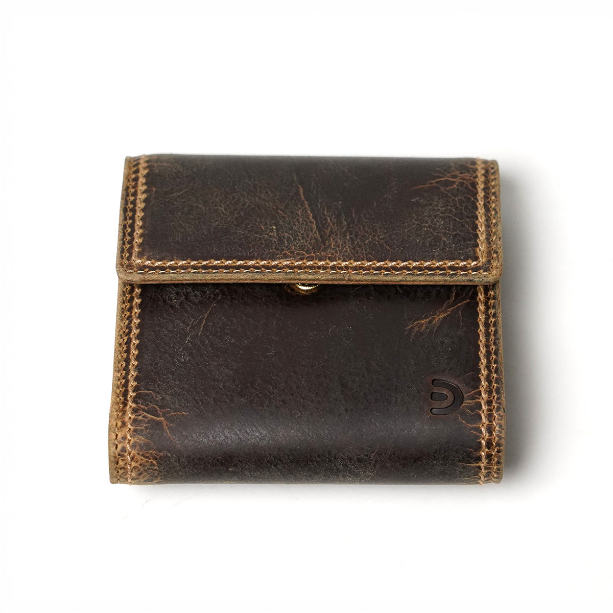 KUDU -Kudoo Leather- Compact Tri-fold Wallet ZKM906