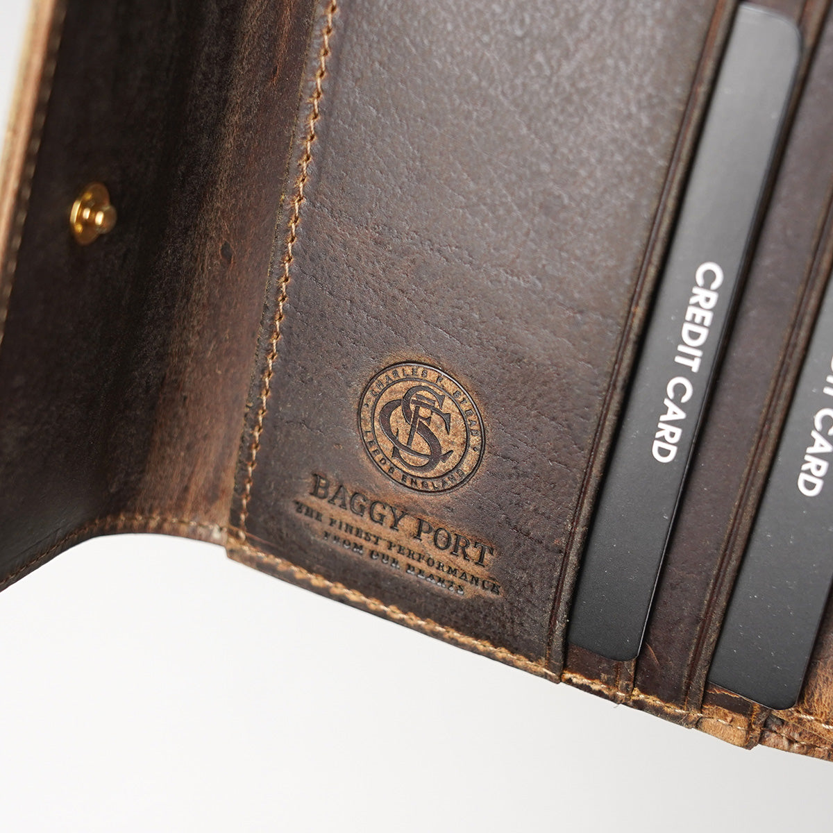 KUDU -Kudoo Leather- Compact Tri-fold Wallet ZKM906