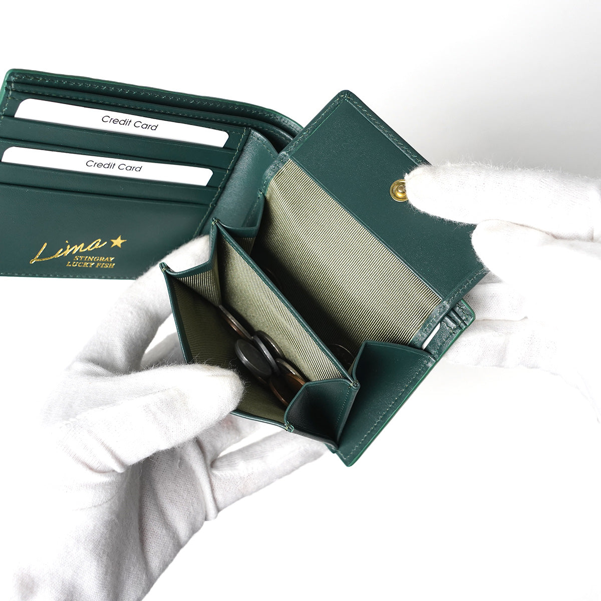 STINGRAY STAR wallet - Stingray leather - Bifold wallet ZWL6002