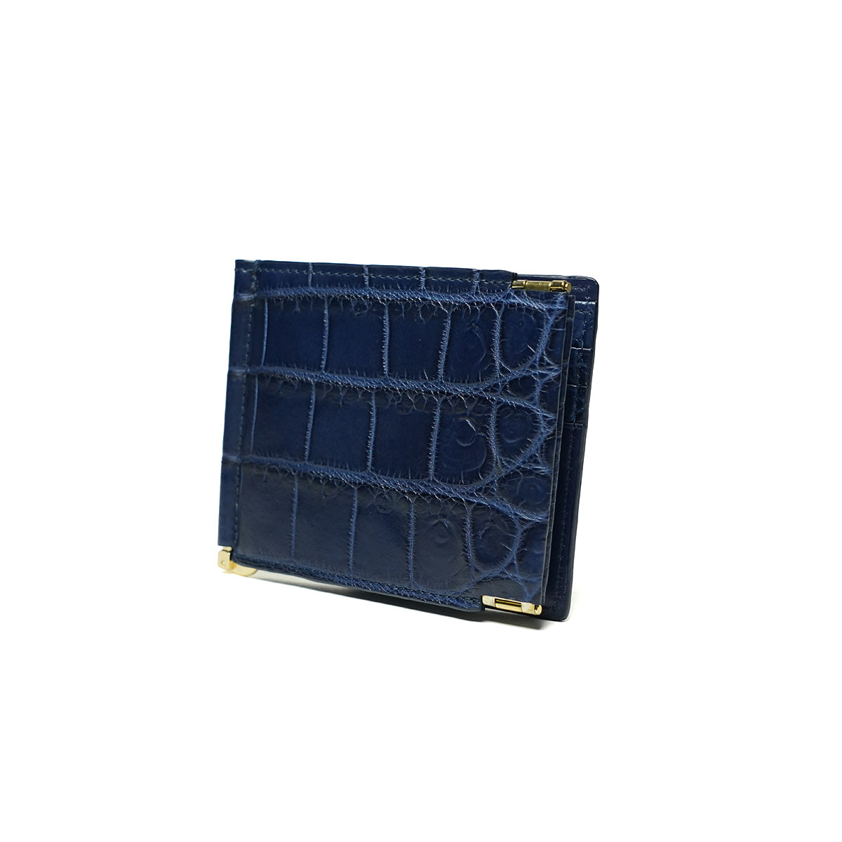 藍染め×クロコダイル 札ばさみ ZWL8002