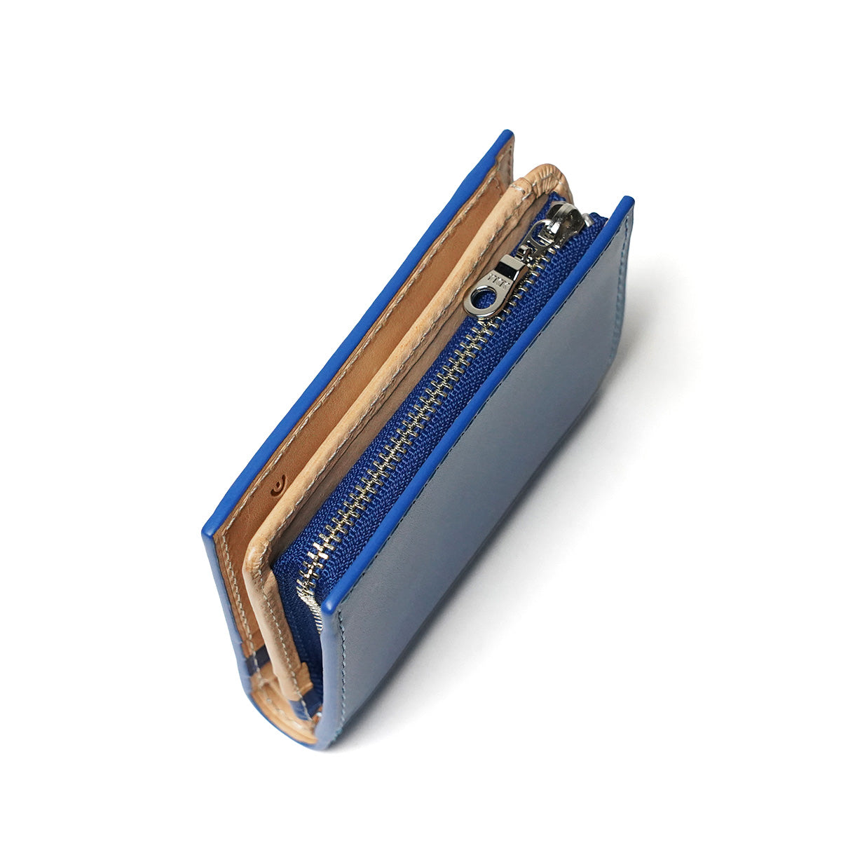 藍染め レザー コンパクトハーフ財布 ZYS082
