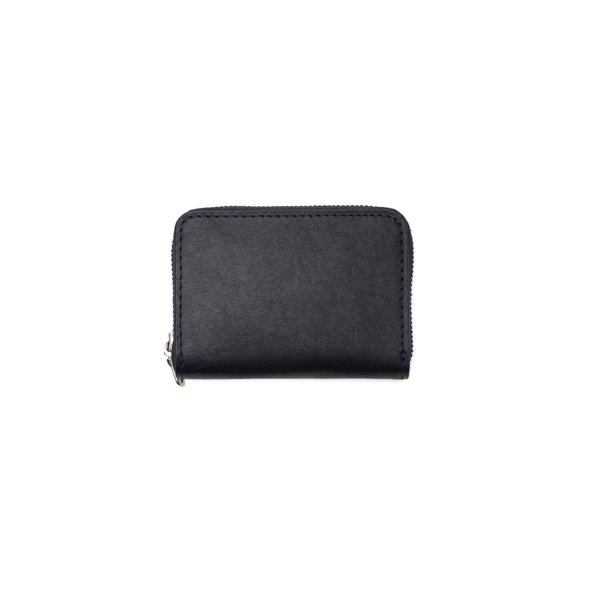 Indigo-dyed leather round zipper coin purse ZYS089