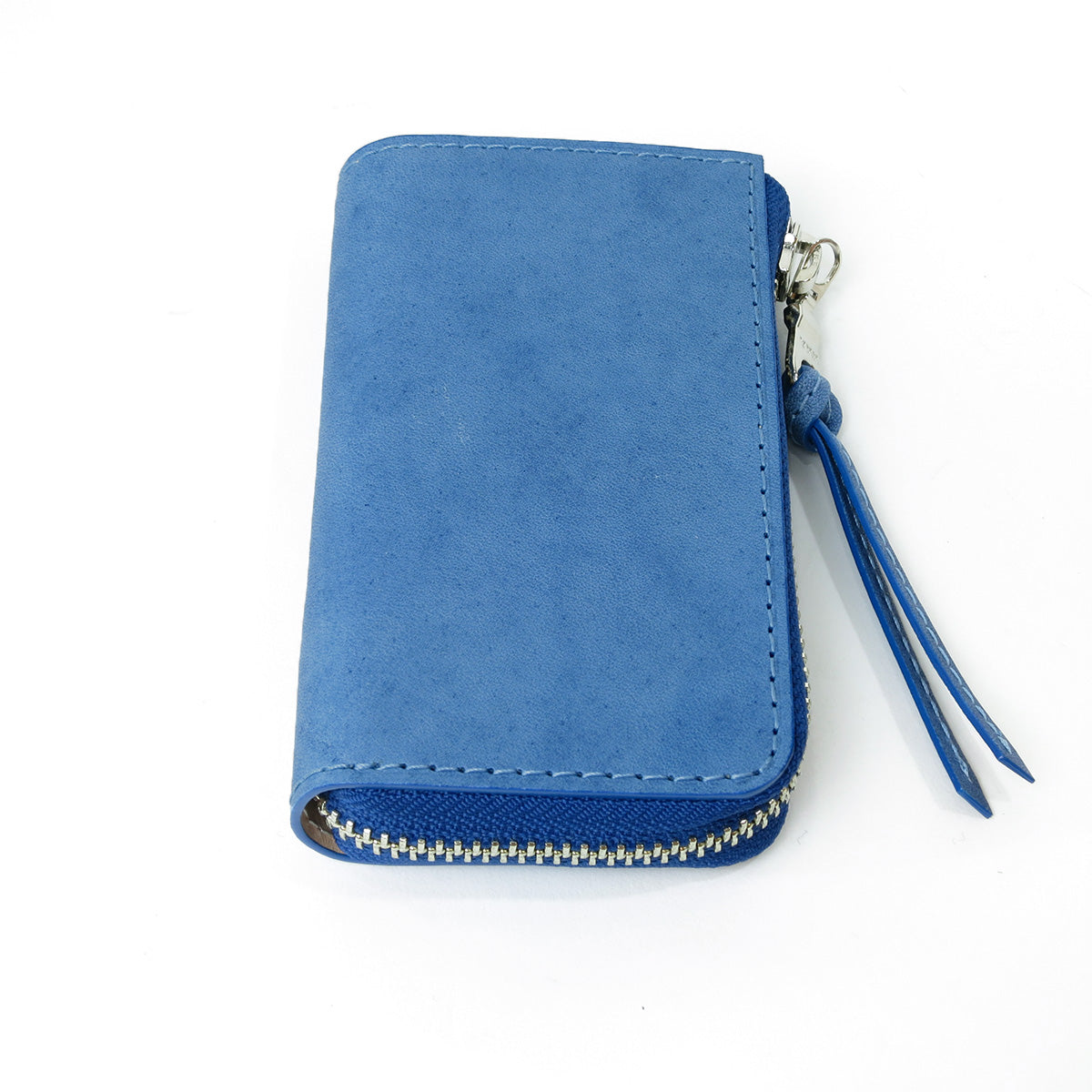 Indigo-dyed leather smart key case ZYS093