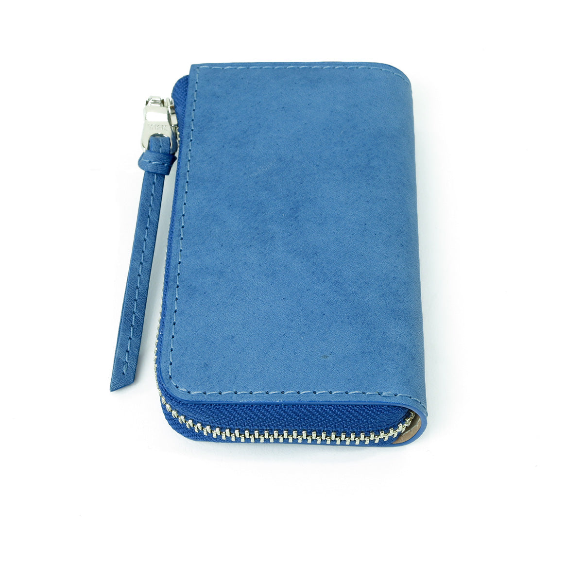 Indigo-dyed leather smart key case ZYS093