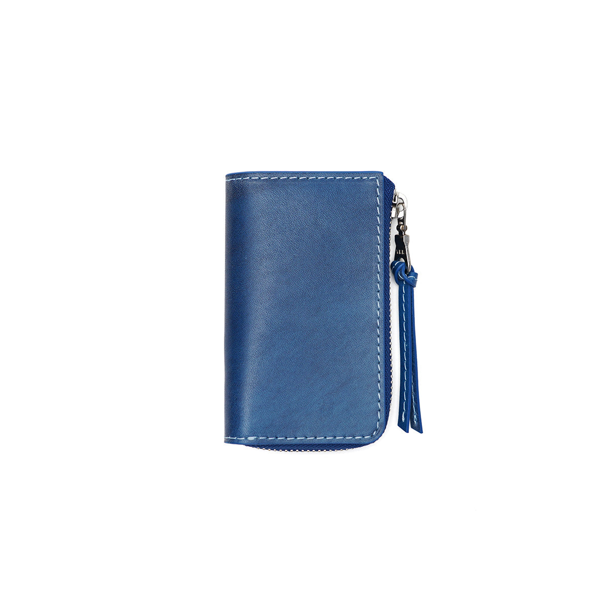 Indigo-dyed leather smart key case ZYS093