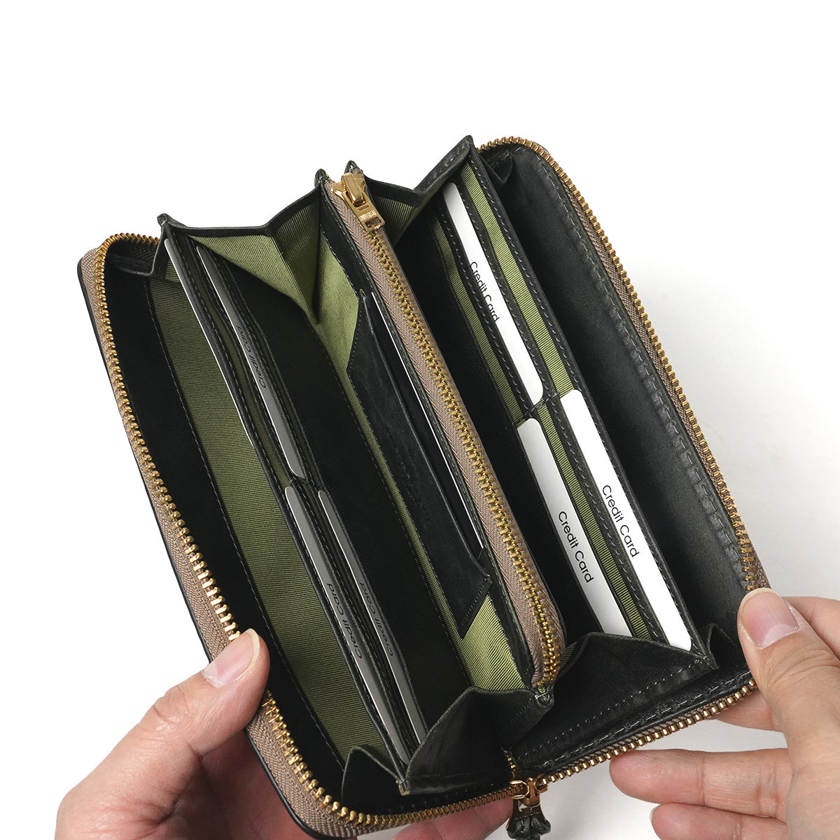 BLACK ON - Round Zipper Long Wallet ZYS1100