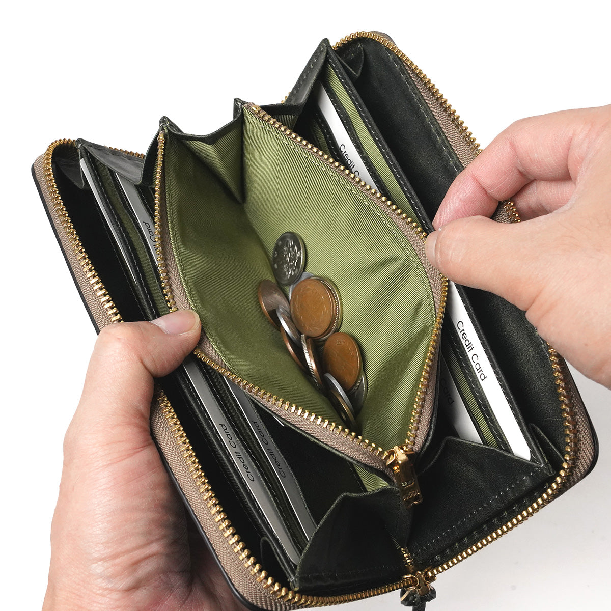 BLACK ON - Round Zipper Long Wallet ZYS1100