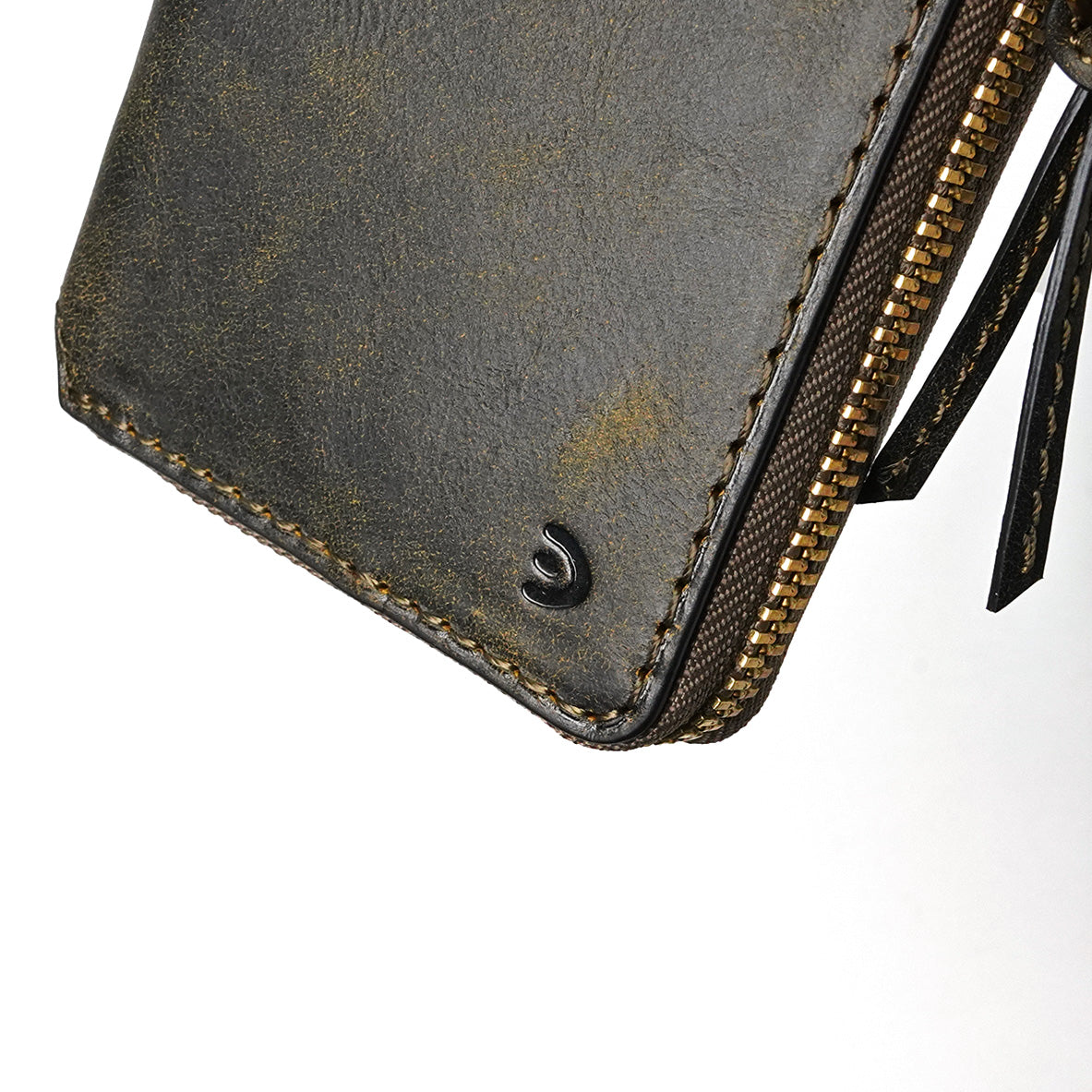 BLACK ON - L-shaped zipper compact half wallet ZYS1103