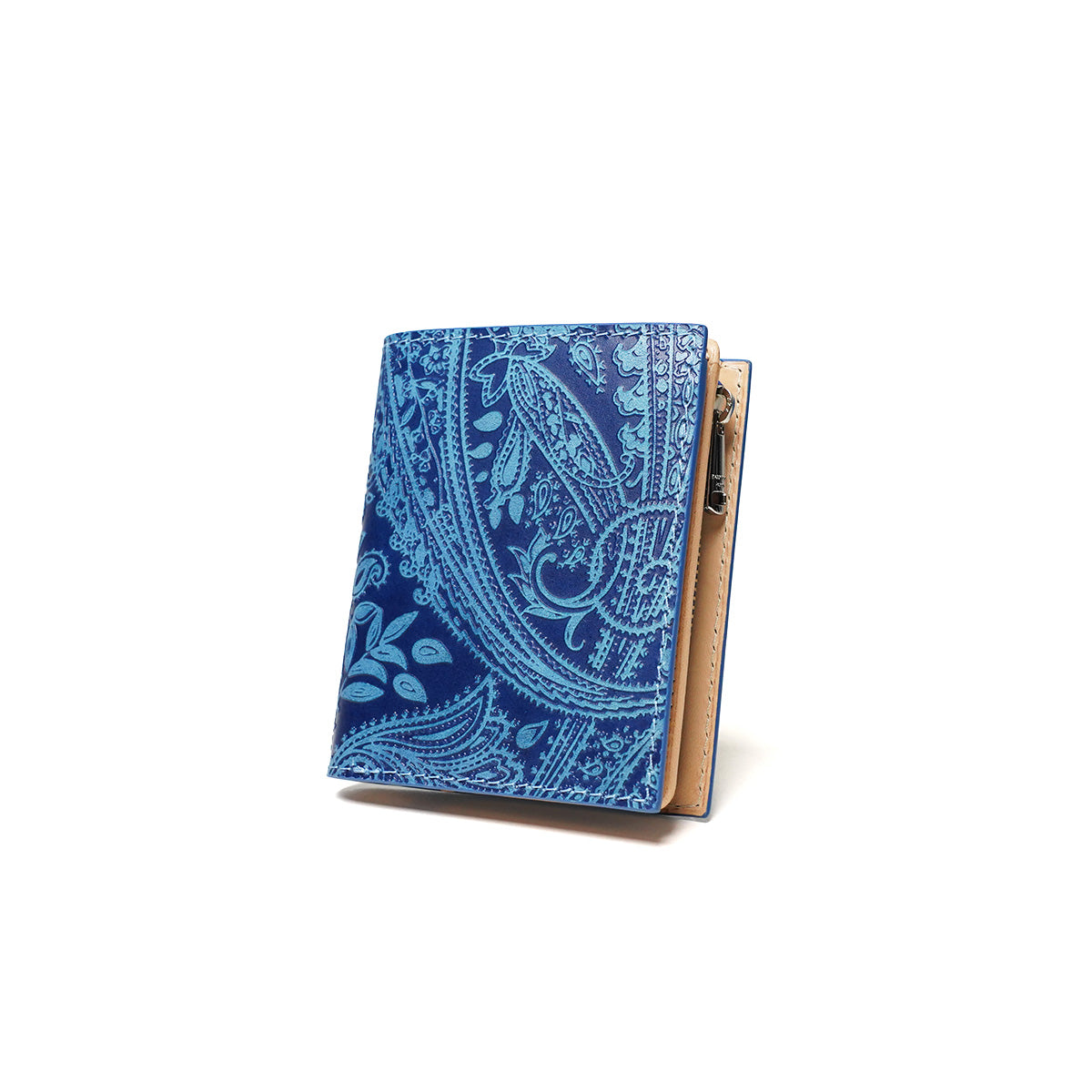 靛藍染色 x 佩斯利半錢包 ZYS196