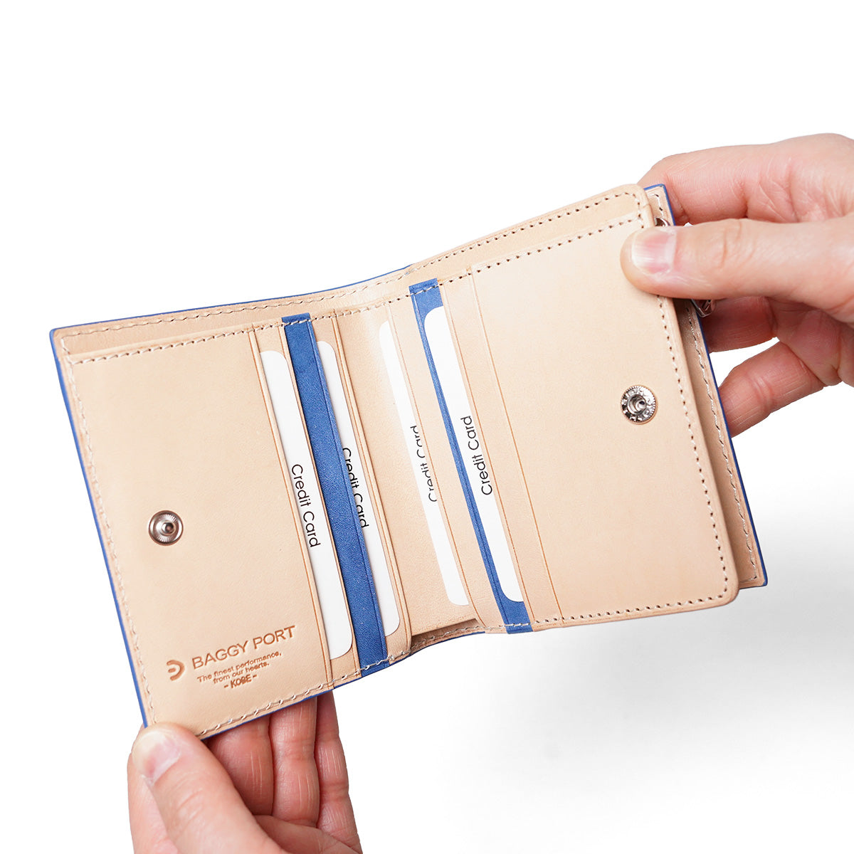 靛藍染色 x 佩斯利半錢包 ZYS196