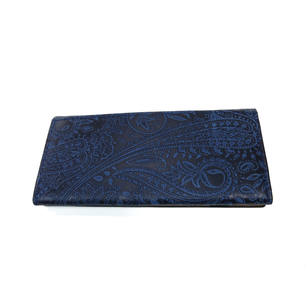 Indigo dye x Paisley long wallet ZYS190