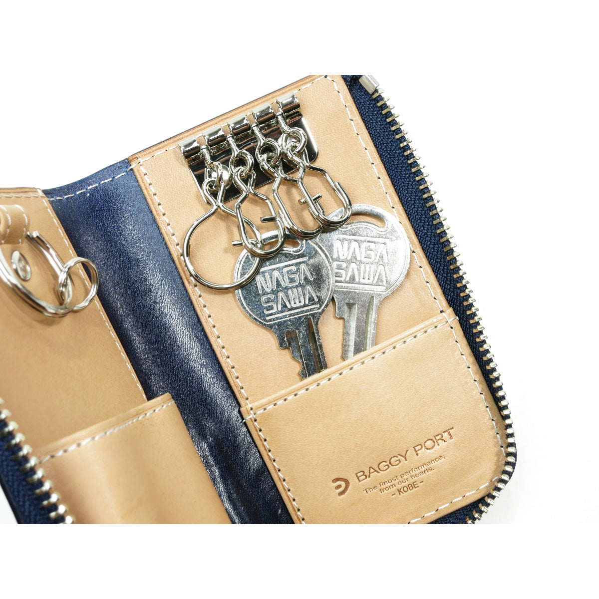 Indigo dye x Paisley key case ZYS193
