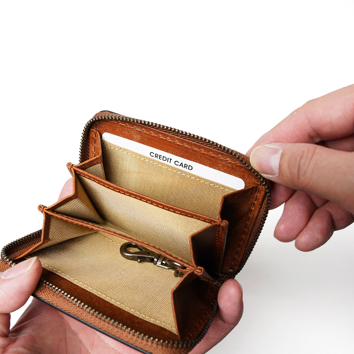 BUONA - Round Zipper Card & Coin Case ZYS2417