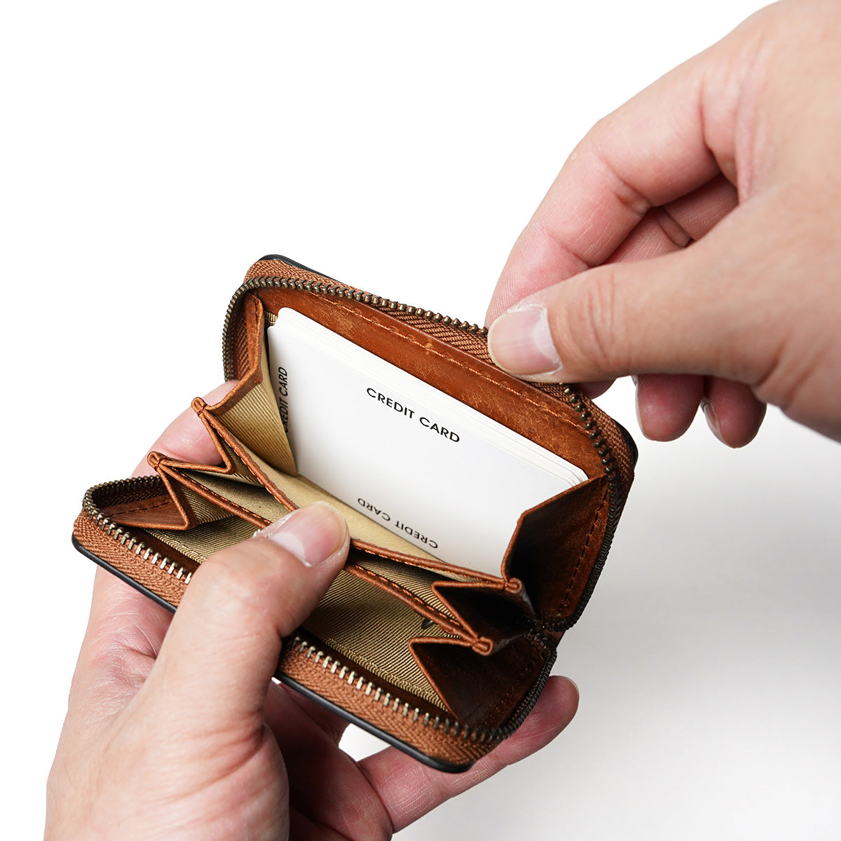 BUONA - Round Zipper Card & Coin Case ZYS2417