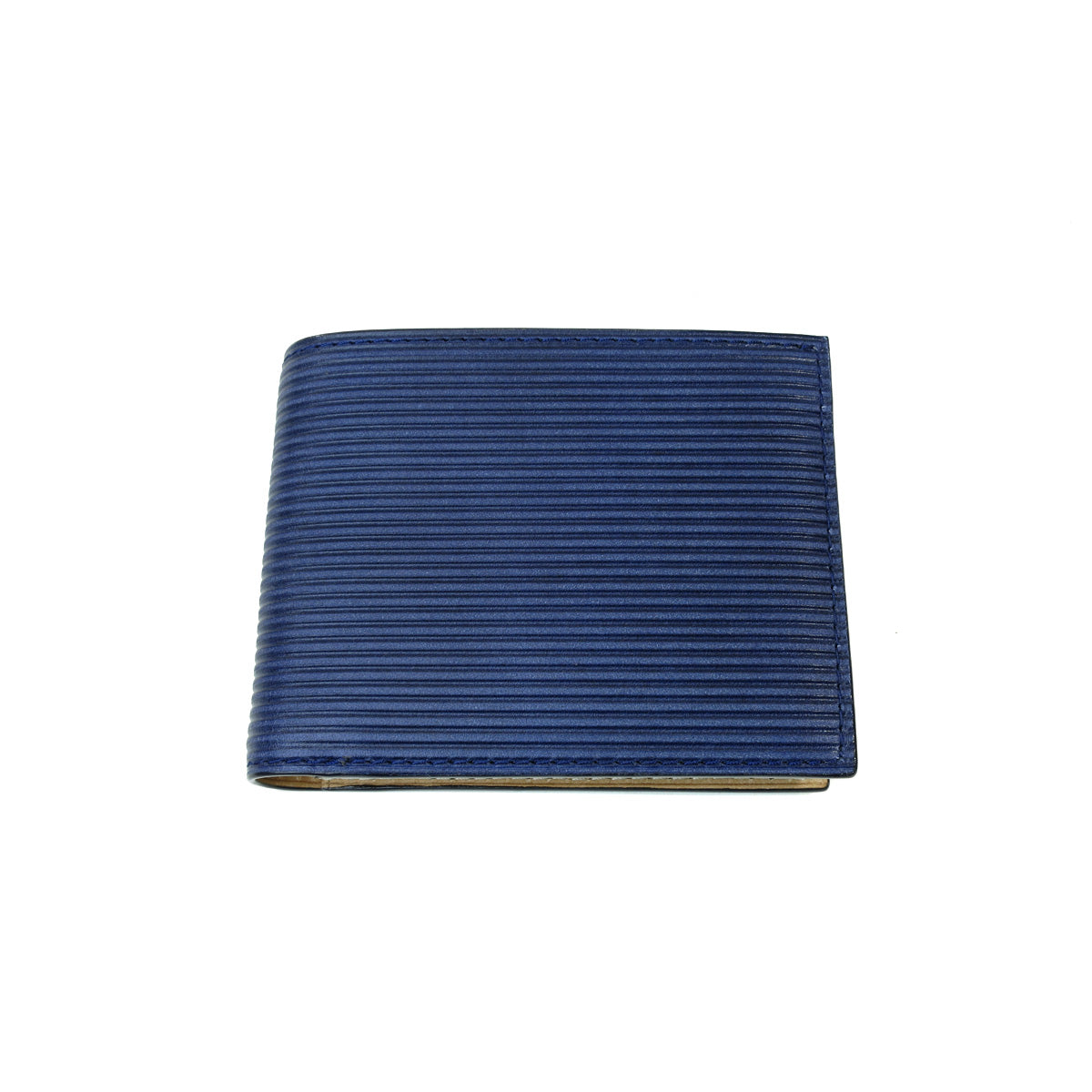 Indigo dyed x straight bifold wallet ZYS298